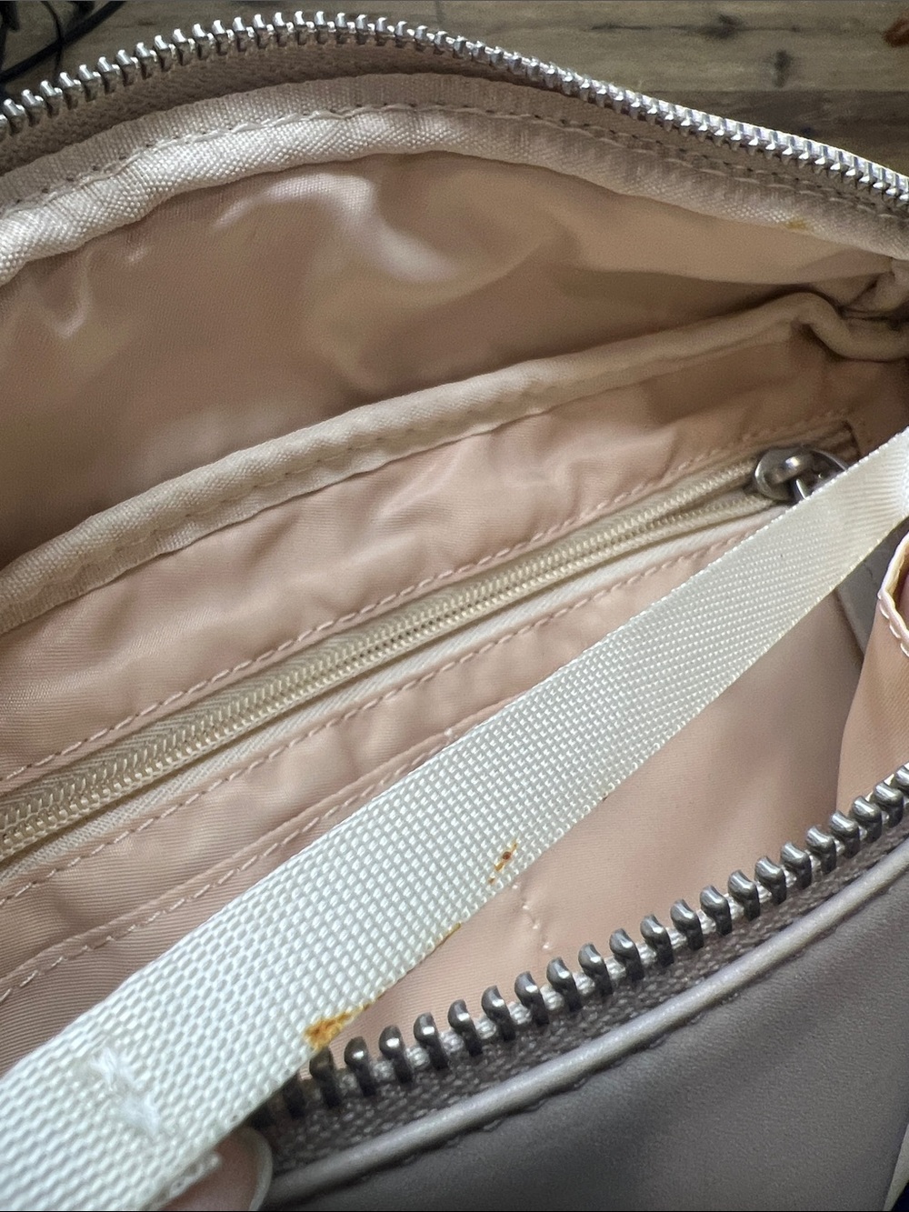 Monos Beige Faux Leather Sling Bag - Picture 6 of 7